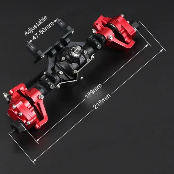 HooCrawler 전면 및 후면 포털 액슬 CNC 알루미늄 합금 양극산화 처리 1/10 RC 크롤러 Axial SCX10 RGT 86100 트럭 업그레이드 부품 - 이미지 5