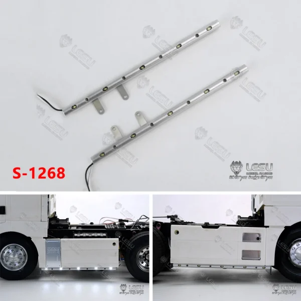 LESU 1/14 RC 트럭 사이드 스커트 장식 조명 폭 조명 경고등 S 1268 타미야 트랙션 트럭 DIY 개조 부품용