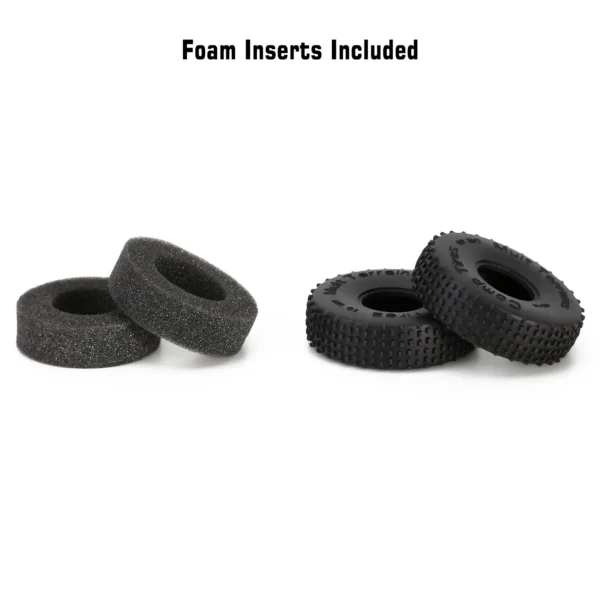 INJORA 1.0 록 크롤러 컴프 핀 멀티 테라인 휠 타이어 65*19mm 1/18 1/24 RC 카 Axial SCX24 AX24 록 버기(T2440)용 - 이미지 5