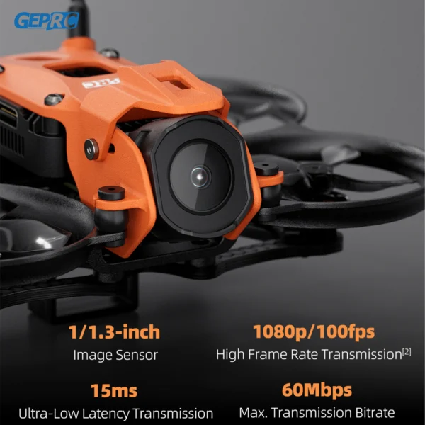 GEPRC DarkStar16 FPV 쿼드콥터 O4 에어 유닛 PRO /WTFPV SPEEDX2 1003 14800KV 1.6인치 오렌지 그레이 RC 프리스타일 드론 - 이미지 2