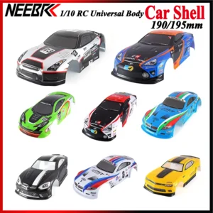 NEEBRC 1/10 RC카 쉘 190/195mm 폭 도색 바디 PVC 커버 1:10 RC 레이싱 드리프트 투어링카 HSP 요코모 HPI ZD 타미야