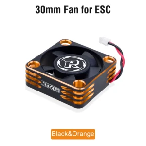 [ESC용 30mm 오렌지] 로켓 RC 팬 25mm 30mm 35mm 40mm 50mm SURPASS HOBBY 방열 냉각 팬 1/10 1/8 브러시리스 모터 RC 자동차 부품용.