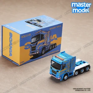 [G] Massdi 1/64 스카니아 탱크 수송 트레일러 트럭 플랫베드 트레일러 군용 모델 다이캐스팅 시뮬레이션 합금 차량 모델.