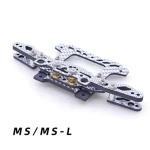[MS MSL 실버 리어] 자체 제작 카본 파이버 스테이 MS/MSL/MA/FMA/VZ/S2 AT 스프링 프론트 파트 더블 스피어 테일 키트 수도꼭지 프테리스 타미야 미니 4WD 자동차