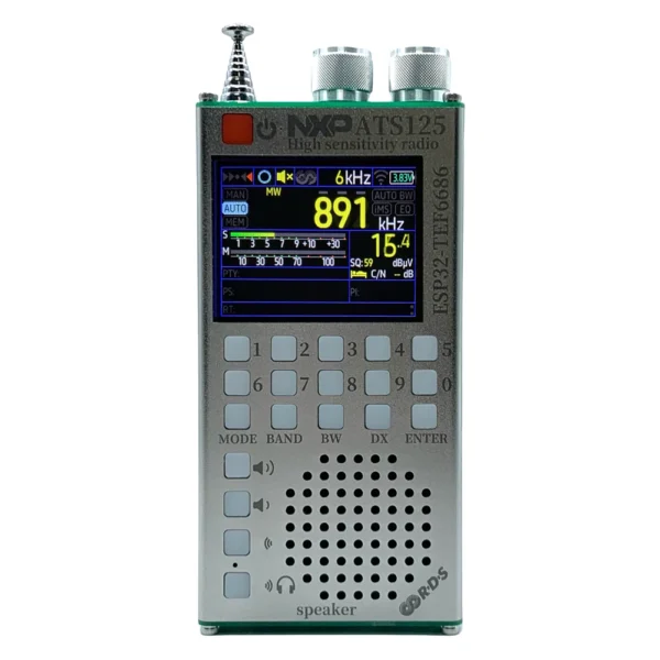ATS125 FM SW MW LW 라디오 TEF6686 RDS 4인치 IPS LCD 터치스크린 320x240 해상도 2500mAh 블루투스 호환 라디오 - 이미지 7