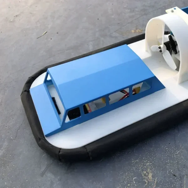 수륙 양용 원격 조종 호버크래프트 RC 선박 모형 DIY 수제 풍력 선박 모형 장난감 완제품 키트 - 이미지 3
