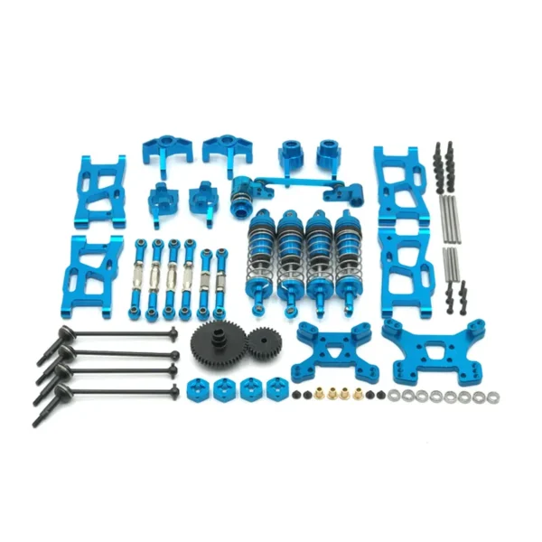 Wltoys 144001 144002 144010 124017 124019 금속 업그레이드 부품 개조 키트 스윙 암 충격 흡수 장치 세트 RC 자동차 액세서리 - 이미지 5