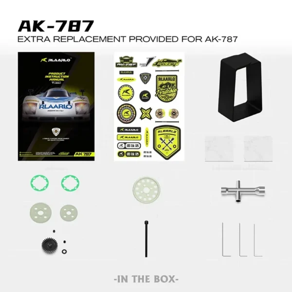 RLAARLO AK 787 카본 파이버 120A 브러시리스 메탈 60A RTR 1/10 RC 전기 원격 제어 모델 온로드 자동차 성인 어린이 장난감 - 이미지 4