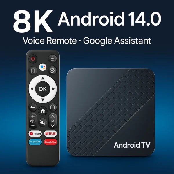 Rockchip RK3518 안드로이드 TV 박스 1080P HDR10 셋톱박스 2.4G/5.8G 듀얼 WiFi 4G 32GB 음성 제어 기능