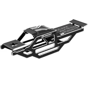 DashRC SCX24 Warthog LCG 섀시 프레임 키트 알루미늄 바디 쉘 Rocks Cage 버기 섀시 (1/24 RC Rock Crawler SCX24용)