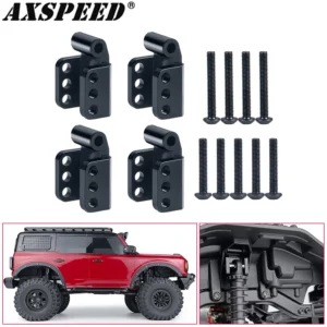 TRX 4 Defender Bronco 4WD 1/10 RC 크롤러 자동차 부품용 AXSPEED 금속 충격 마운트 조절식 타워