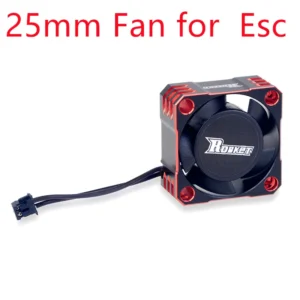 [ESC용 25mm 빨간색] 로켓 RC 팬 25mm 30mm 35mm 40mm 50mm SURPASS HOBBY 방열 냉각 팬 1/10 1/8 브러시리스 모터 RC 자동차 부품용.