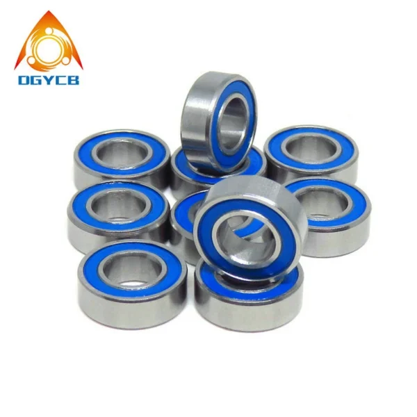 10개 5x11x4mm MR115RS ABEC3 소형 MR115 2RS 볼 베어링 블루 실드 - 이미지 4