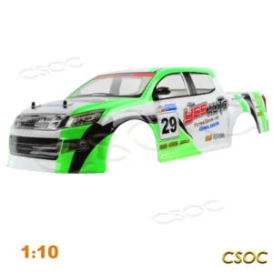 CSOC 1/10 자동차 쉘 키트 액세서리 대형 오프로드 4WD 속도 원격 제어 드리프트 레이싱 트럭 RC PVC 장난감 성인용