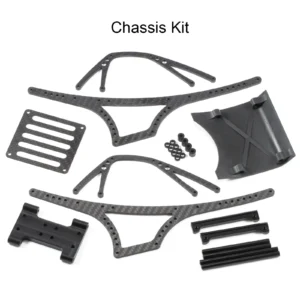 [섀시 키트] 1/10 Capra Portal Axle Super Class RC Rock Crawler 빌드용 티타늄 링크 세트 및 트레일 버기 카본 파이버 LCG 섀시 키트