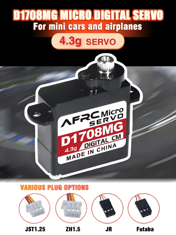 AFRC D1708MG 메탈 기어 4.3g 마이크로 디지털 서보