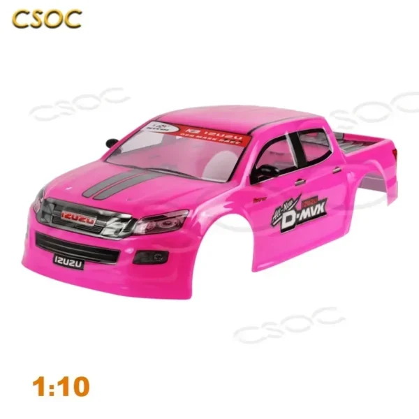CSOC 1/10 자동차 쉘 키트 액세서리 대형 오프로드 4WD 속도 원격 제어 드리프트 레이싱 트럭 RC PVC 장난감 성인용 - 이미지 8