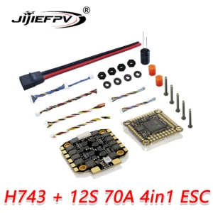 [H743 12S 70A 스택] H743 비행 컨트롤러 지원 BetaFlight Ardupilot FC H743 스택 12S 70A 4in1 ESC 5인치 DJI RC FPV 프리스타일 드론 DIY 부품용