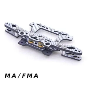 [MA FMA 실버 리어] 자체 제작 카본 파이버 스테이 MS/MSL/MA/FMA/VZ/S2 AT 스프링 프론트 파트 더블 스피어 테일 키트 수도꼭지 프테리스 타미야 미니 4WD 자동차