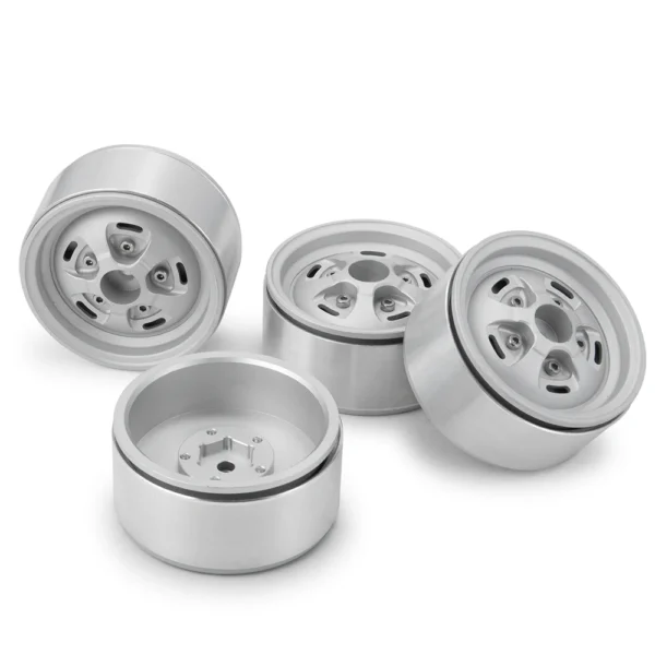 AXSPEED 4개 알루미늄 합금 비드락 1.9인치 휠 림 허브 (Axial SCX10 D90 TRX 4 1/10 RC 크롤러 자동차 트럭 업그레이드 부품용) - 이미지 4