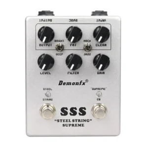[SSS] Demonfx 고품질 기타 이펙트 페달 와우 디스토션 오버드라이브 딜레이 리버브 컴프레서 부스터 페달