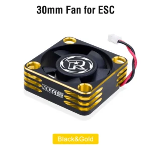 [ESC용 30mm 골드] 로켓 RC 팬 25mm 30mm 35mm 40mm 50mm SURPASS HOBBY 방열 냉각 팬 1/10 1/8 브러시리스 모터 RC 자동차 부품용.