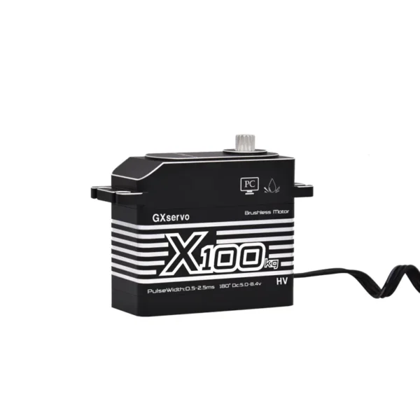 GXservo 100KG 서보 대용량 토크 고전압 알루미늄 쉘 메탈 기어 브러시리스 모터 1/5 RC카 (대형 모델용) - 이미지 3