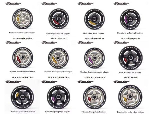 RATIO 건 타입 RC 원격 제어 금속 핸드 휠 SANWA NB4 7PX X9 방향 휠 수정 휠 장식 - 이미지 9