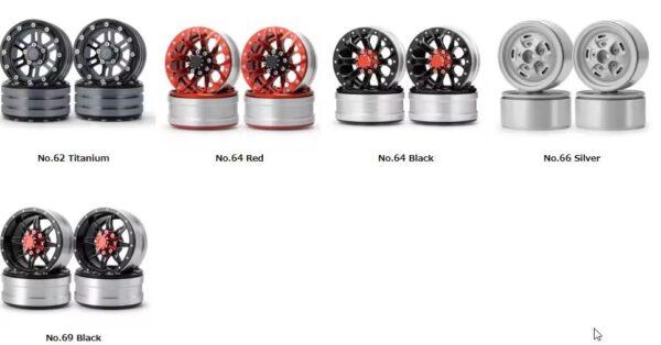 AXSPEED 4개 알루미늄 합금 비드락 1.9인치 휠 림 허브 (Axial SCX10 D90 TRX 4 1/10 RC 크롤러 자동차 트럭 업그레이드 부품용) - 이미지 10