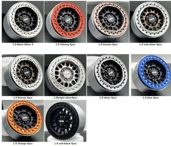 1.9인치 2.2인치 메탈 휠 허브 (1/10 RC 크롤러 차량용) Traxxas TRX4 Defender AXIAL SCX10 RC4WD D90 TRX6 90046 자동차 액세서리 - 이미지 8