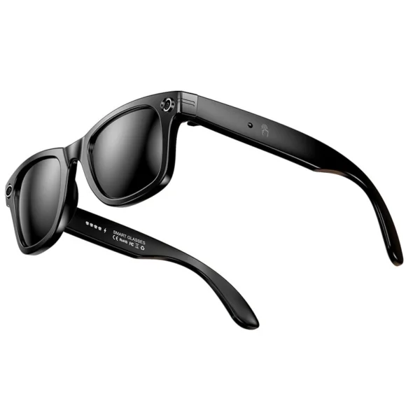 Bakeey w600 AI 스마트 안경 1인칭 시점 카메라 블루투스 5.4 음성 지원 12시간 배터리 IP65 방수 35g 경량 블로깅 촬영용 핸즈프리