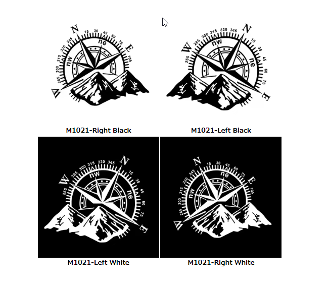 비닐 데칼 산 나침반 자동차 스티커 방수 자동차 장식 니바 SUV 4X4 오프로드 후면 창문용 - 이미지 5