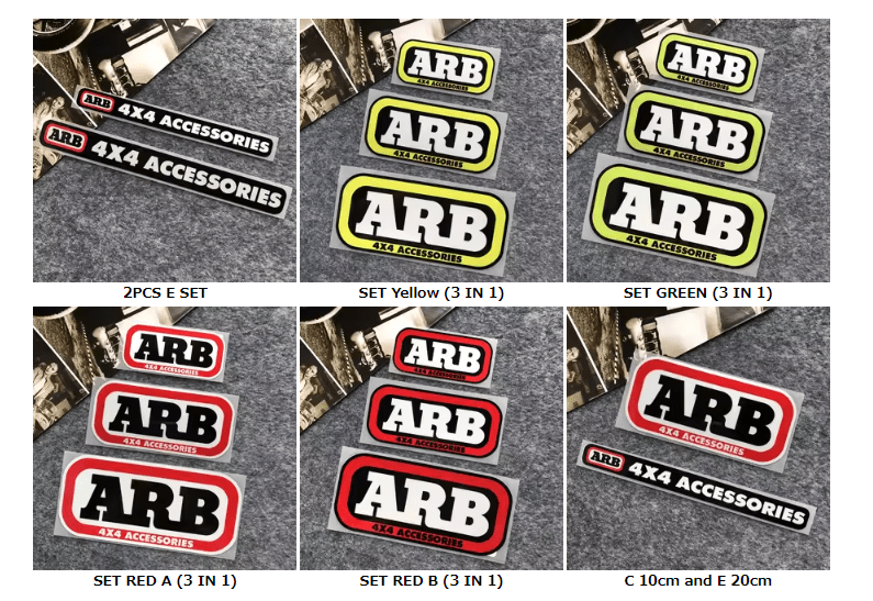 ARB 4X4 액세서리 경고 스티커 오프로드 반사 데칼 장식 자동차 창문 차체 오토바이 모터바이크 레이서 - 이미지 5