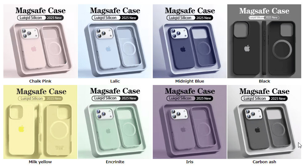 애플 아이폰 12 13 14 15 16 17 프로 맥스 액체 실리콘 맥세이프 무선 충전 소프트 마그네틱 케이스 - Image 8