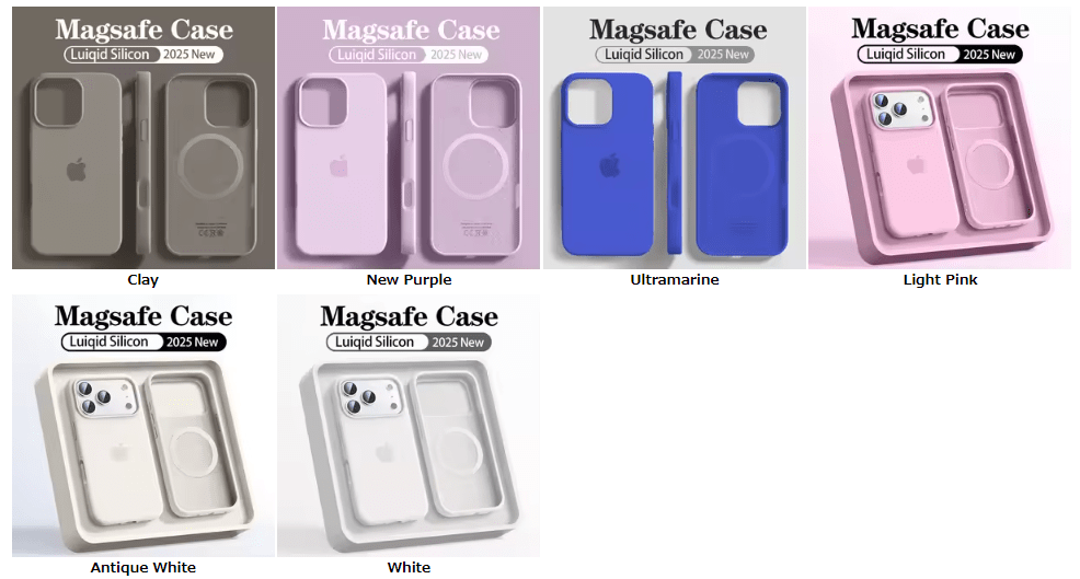 애플 아이폰 12 13 14 15 16 17 프로 맥스 액체 실리콘 맥세이프 무선 충전 소프트 마그네틱 케이스 - Image 7