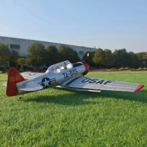PNP Dynam AT-6 Texan V3 4S RC 워버드 비행기 1400mm 날개폭 3개 플랩 포함 - 성인용 원격 조종 비행기