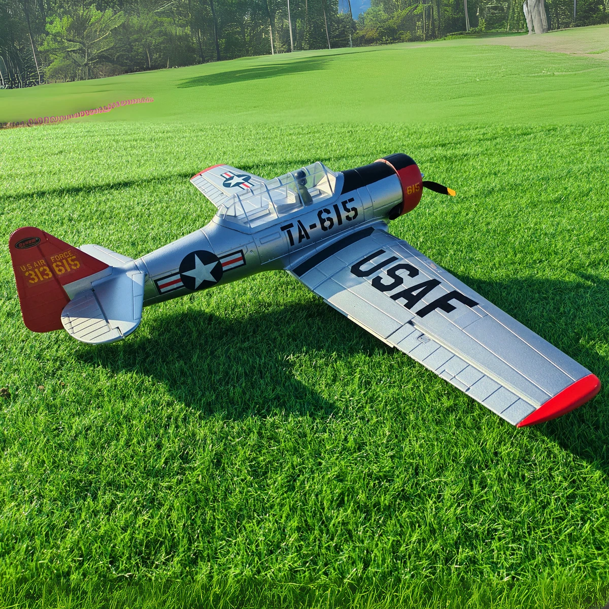 PNP Dynam AT-6 Texan V3 4S RC 워버드 비행기 1400mm 날개폭 3개 플랩 포함 - 성인용 원격 조종 비행기 - 이미지 5