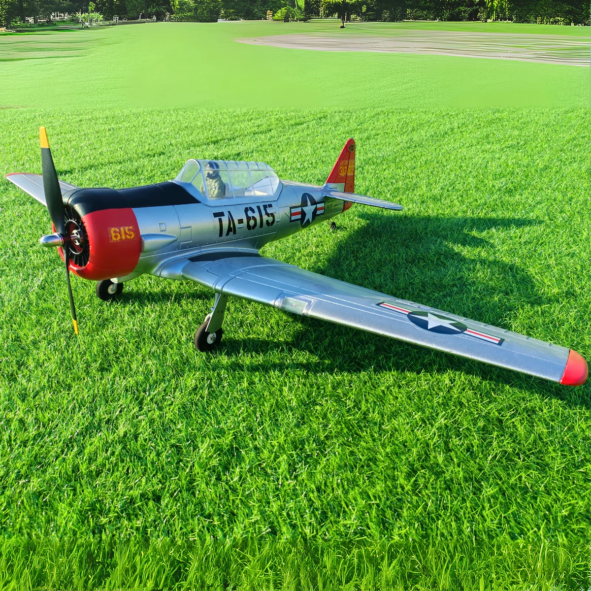 PNP Dynam AT-6 Texan V3 4S RC 워버드 비행기 1400mm 날개폭 3개 플랩 포함 - 성인용 원격 조종 비행기 - 이미지 3