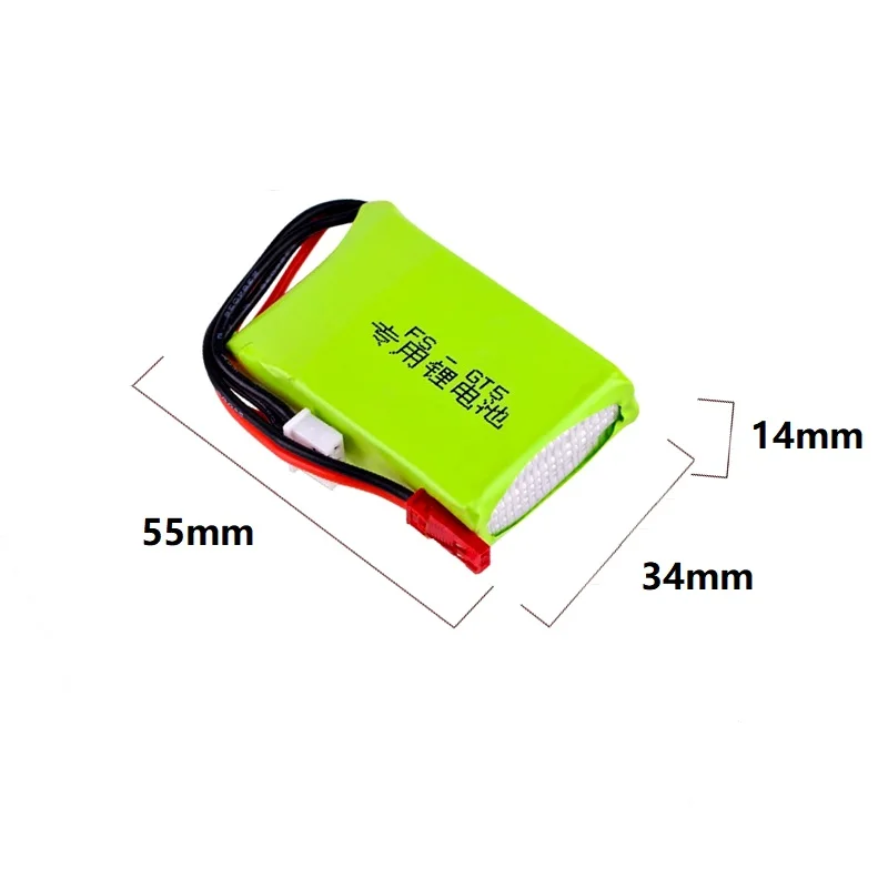 Flysky FS-GT5 송신기 RC 모델 부품 장난감 액세서리 7.4V 충전식 리튬 배터리용 새 7.4V 1500mAh 리포 배터리 - 이미지 5
