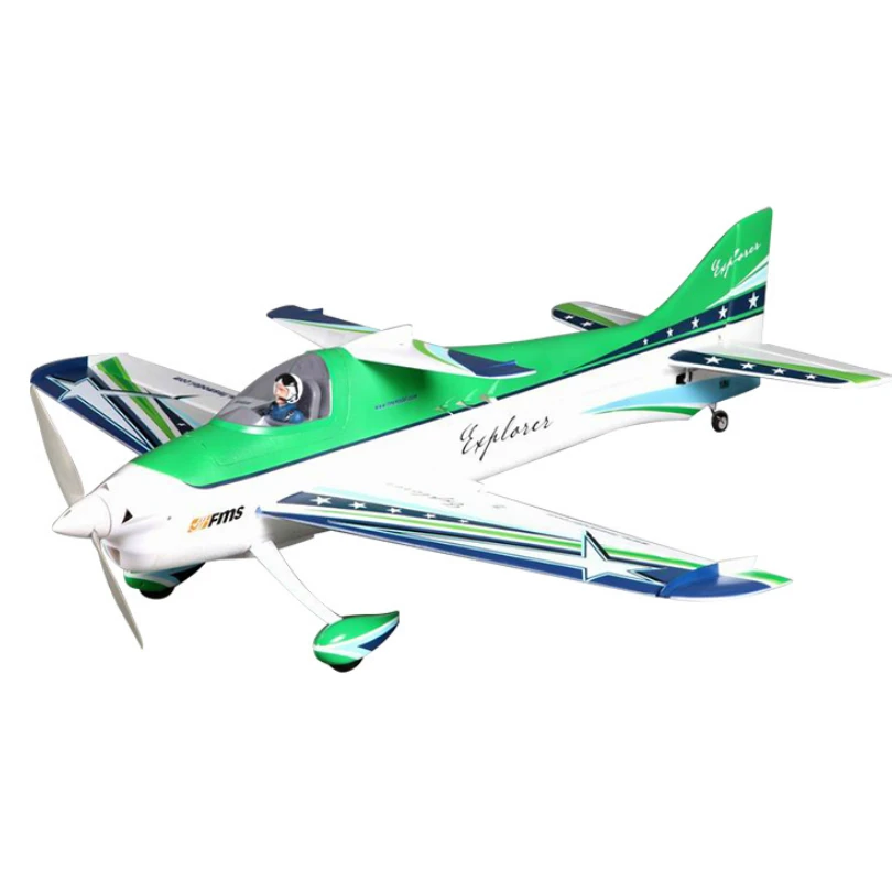 PNP: FMS RC 비행기 1020mm F3A 익스플로러 4CH 3S 곡예 3D 스포츠 PNP EPO 무선 조종 취미 모형 비행기 항공기 Avion - 이미지 6