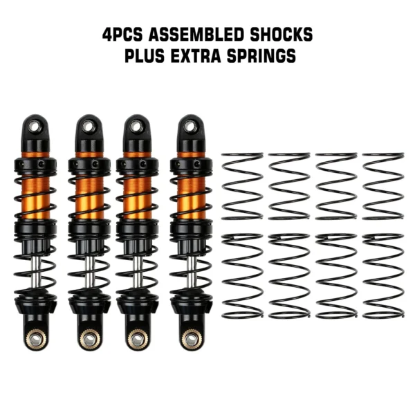 INJORA 금속 충격 흡수 장치 70/80/90/100/110/120mm 오일 댐퍼 1/10 RC 크롤러 카 Axial SCX10 90046 AXI03007 TRX4 TRX6용 - 이미지 6