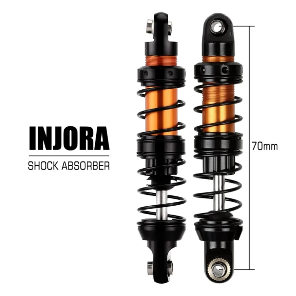 INJORA 금속 충격 흡수 장치 70/80/90/100/110/120mm 오일 댐퍼 1/10 RC 크롤러 카 Axial SCX10 90046 AXI03007 TRX4 TRX6용 - 이미지 3