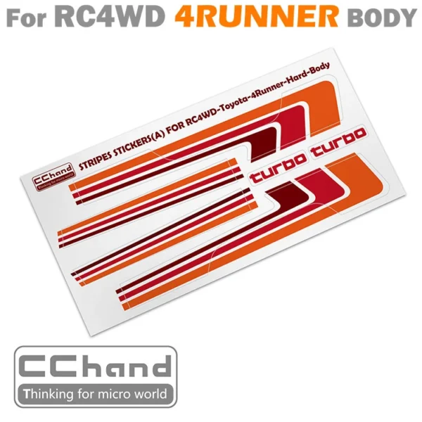 RC4WD 4RUNNER 바디 스티커 CChand 튜닝 데칼 - 이미지 2