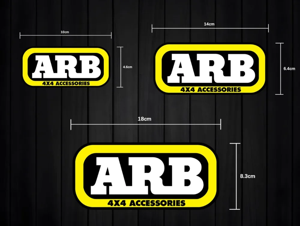 ARB 4X4 액세서리 경고 스티커 오프로드 반사 데칼 장식 자동차 창문 차체 오토바이 모터바이크 레이서 - 이미지 6