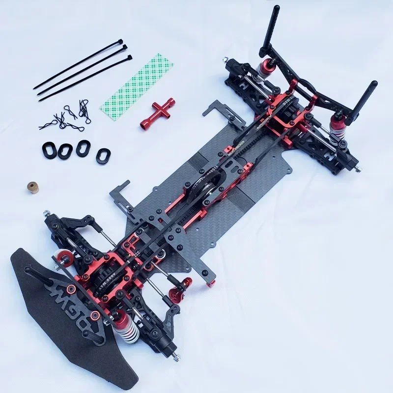 RC 카 온로드 차체 프레임 260mm 휠베이스 1/10 레이싱카 부품 업그레이드 액세서리 4륜 구동 시스템 - 이미지 3
