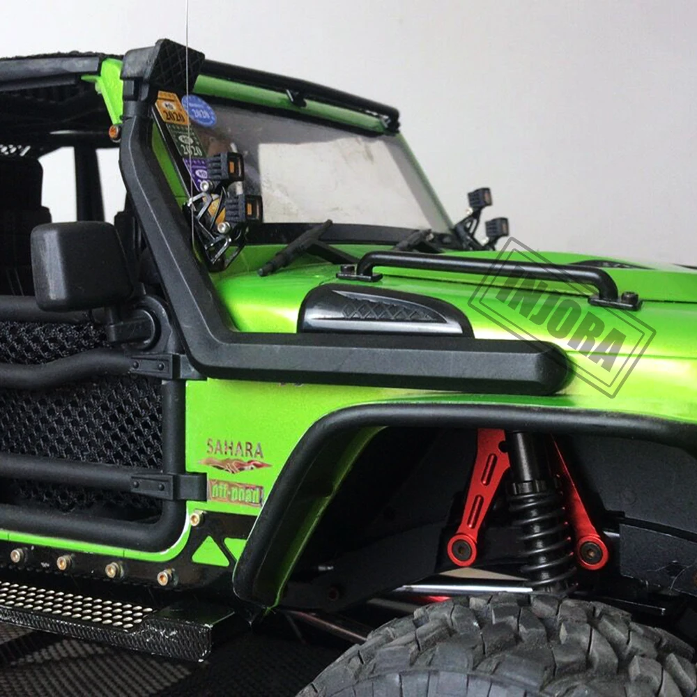 INJORA RC 자동차 플라스틱 스노클 1/10 RC 크롤러 축 SCX10 90046 AXI03007 지프 랭글러 LC80 체로키 TRX4 수비수 - 이미지 4