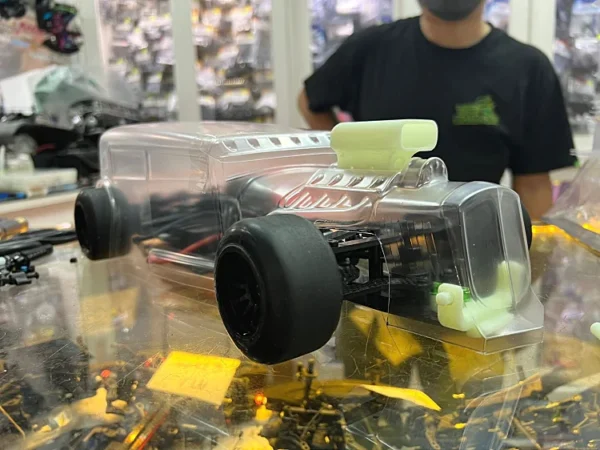 1/10 RC PC F1 핫로드 퍼니 257mm 휠베이스 RC F1 GT 요코모 타미야용 투명 바디 셸 - 이미지 3