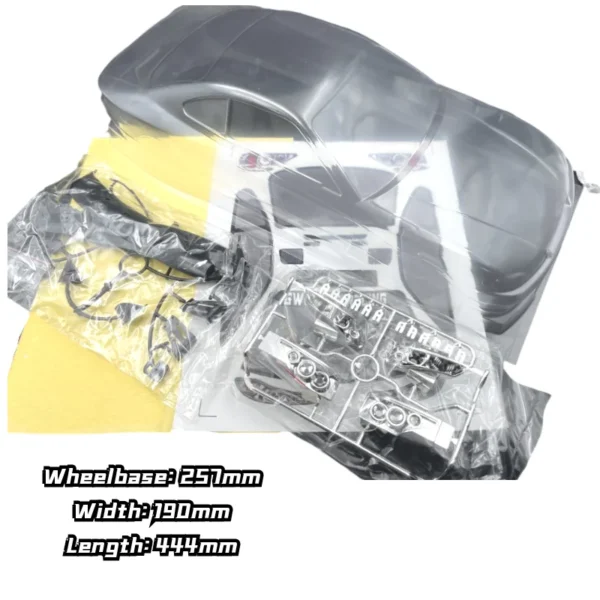 고품질 PC 바디 1/10 RC 실비아 S15 니스모 쉘 폴리카보네이트 257mm 휠베이스 190mm 폭 RC 온로드 드리프트 투어링카용 - 이미지 2