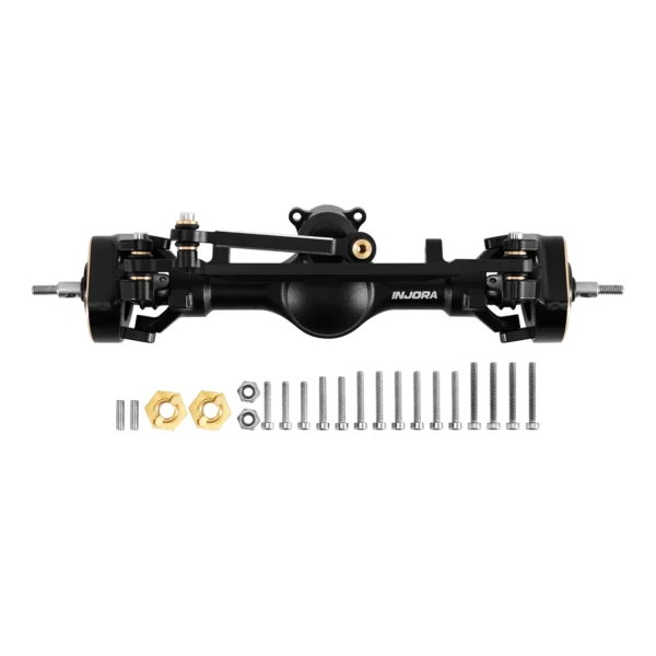 1/24 Axial SCX24용 INJORA +4mm 플래닛 액슬(더블 조인트 샤프트 및 황동 스티어링 너클 포함) - 이미지 7