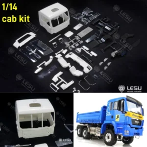 CK-TGS: LESU RC 1/14 스케일 MAN TGS 조립 캡 키트 캐빈 타미야 1/14 RC 트랙터 트럭 팁퍼 덤프 트럭 부품 액세서리 CK-TGS